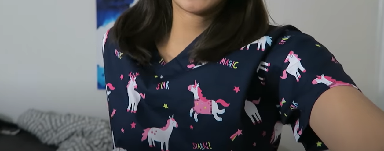 magic star unicorn scrub top for pediatric nurses magic star unicorn scrub top for pediatric nurses